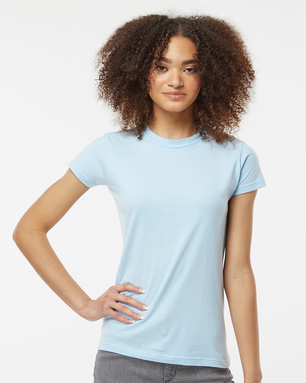 213 - Women's Fine Jersey Slim Fit T-Shirt