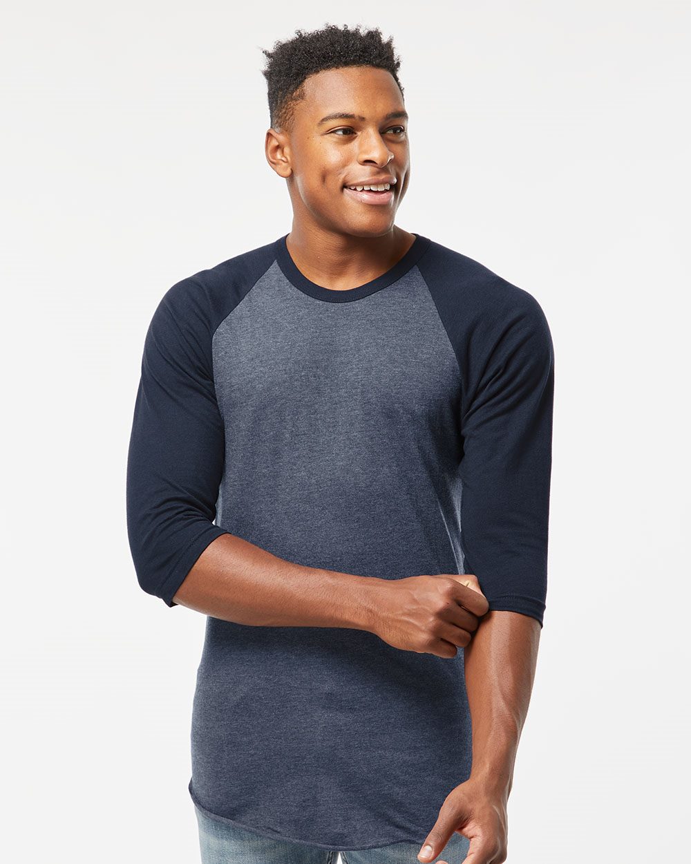 245 - Unisex Fine Jersey Raglan T-Shirt