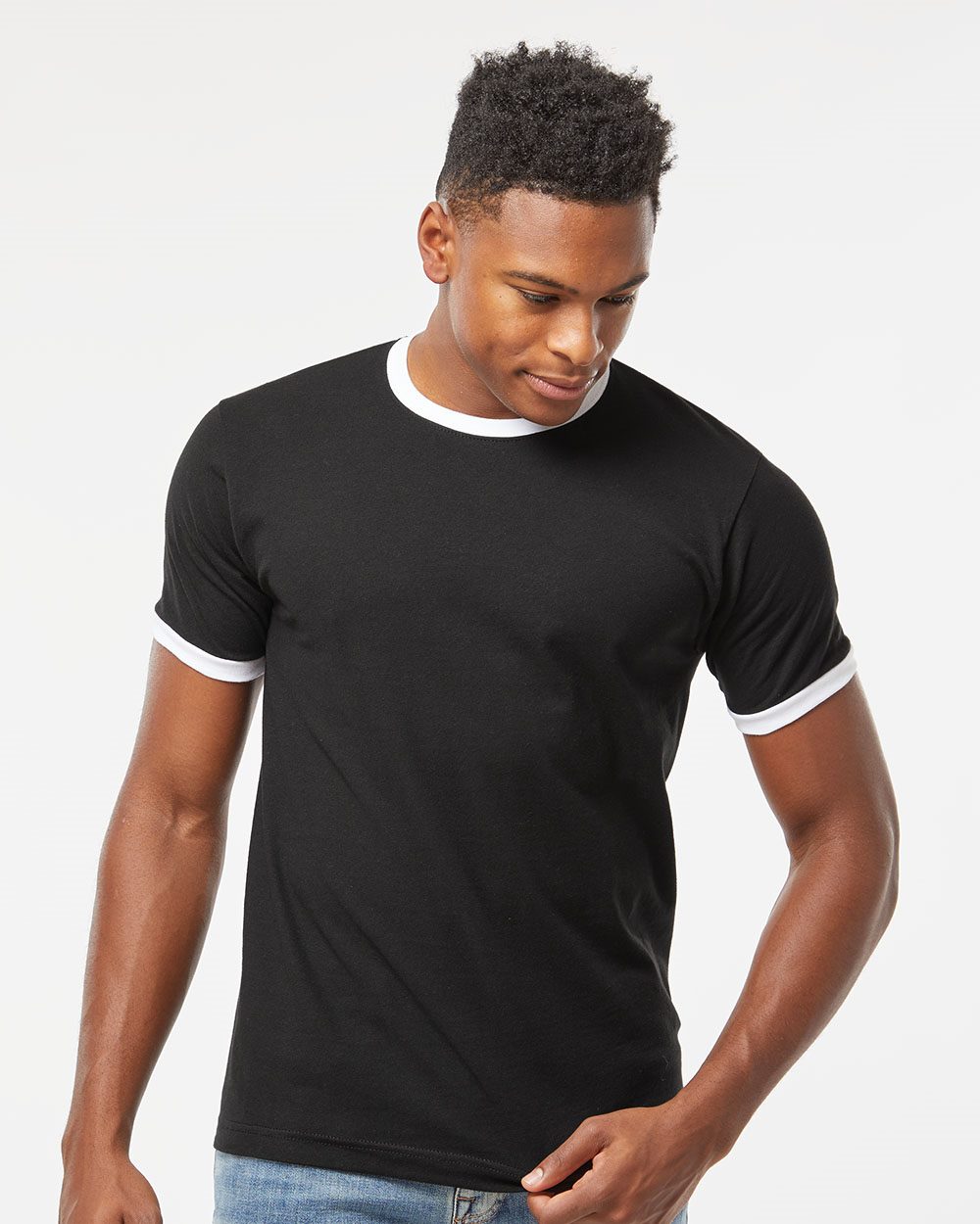 246 - Unisex Fine Jersey Ringer T-Shirt