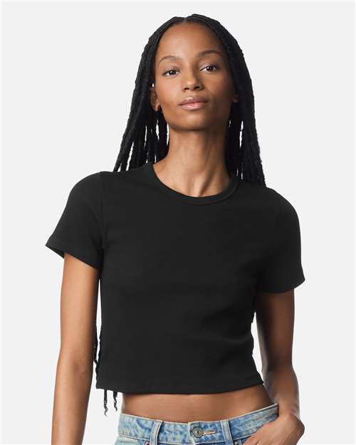 BR210 - Women's Baby Rib Fitted Cropped Tee