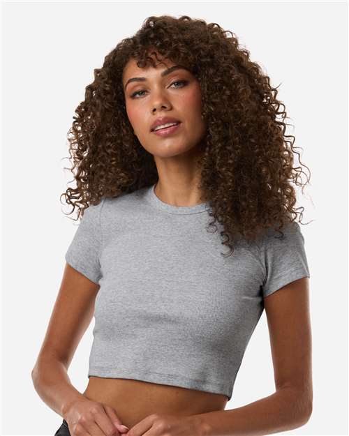 BR210 - Women's Baby Rib Fitted Cropped Tee