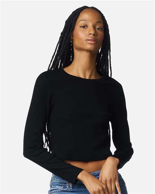 BR2107 - Women's Baby Rib Long Sleeve Fitted Tee