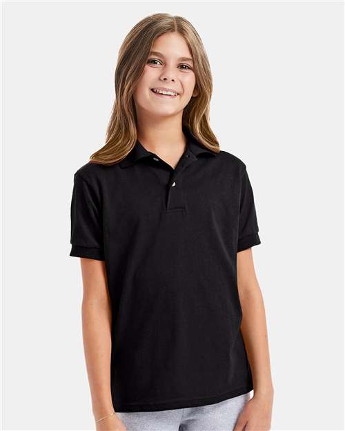 054Y - Youth EcoSmart® Jersey Polo
