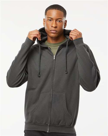331 - Unisex Full-Zip Hooded Sweatshirt