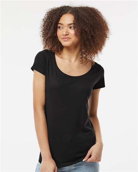 243 - Women's Poly-Rich Scoop Neck T-Shirt
