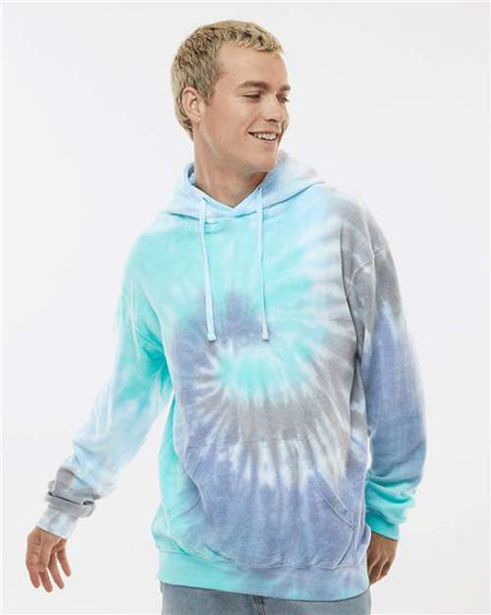 8600 - Unisex Tie-Dyed Cloud Inside-Out Fleece Hooded Sweatshirt