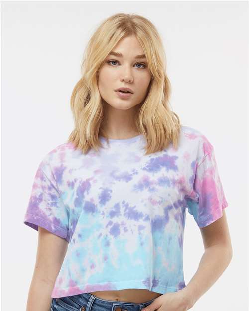 1050 - Women's Tie-Dyed Crop T-Shirt
