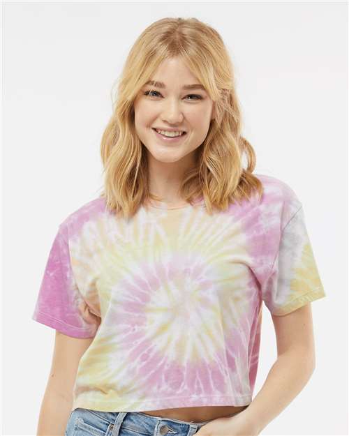 1050 - Women's Tie-Dyed Crop T-Shirt