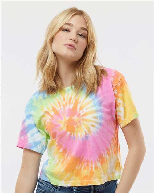 1050 - Women's Tie-Dyed Crop T-Shirt