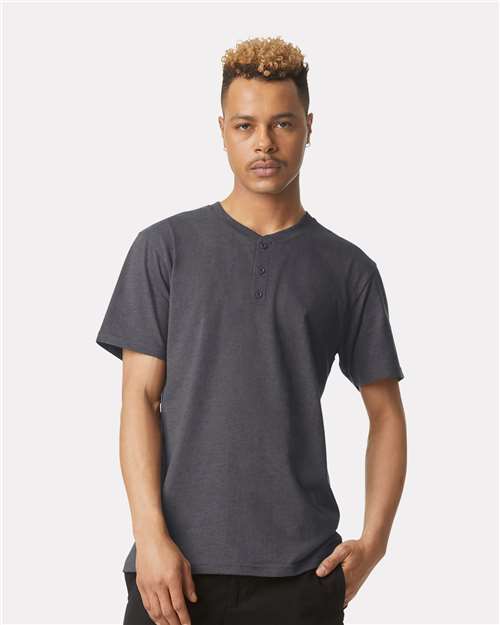 2004CVC - Unisex CVC Henley Tee