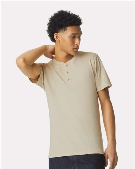 2004CVC - Unisex CVC Henley Tee