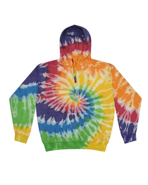 8600 - Unisex Tie-Dyed Cloud Inside-Out Fleece Hooded Sweatshirt