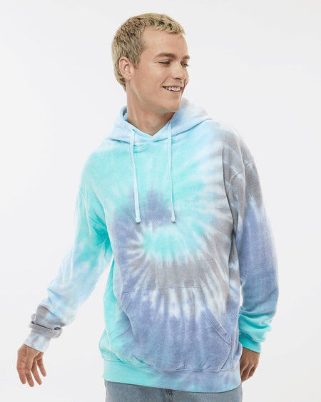 8600 - Unisex Tie-Dyed Cloud Inside-Out Fleece Hooded Sweatshirt