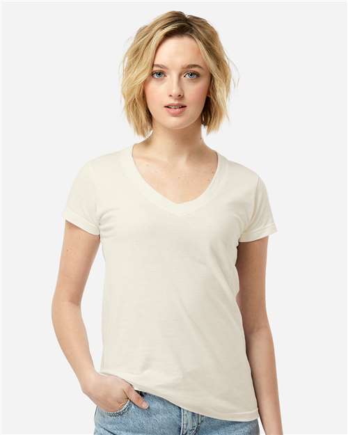 214 - Women's Fine Jersey V-Neck T-Shirt