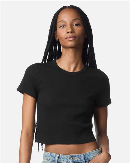 BR210 - Women's Baby Rib Fitted Cropped Tee