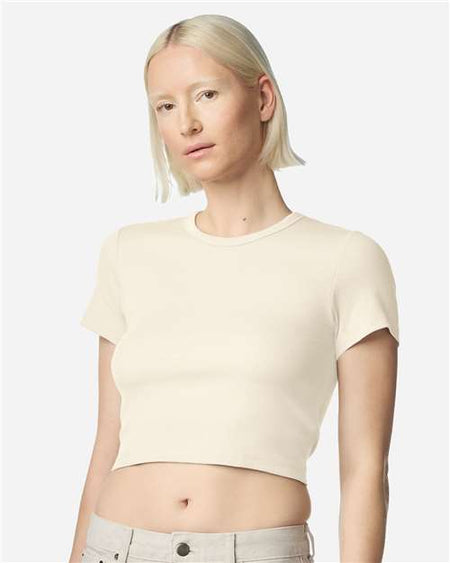 BR210 - Women's Baby Rib Fitted Cropped Tee