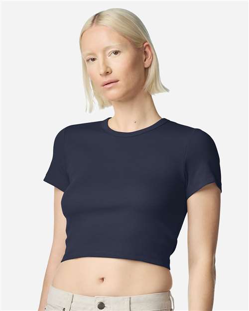 BR210 - Women's Baby Rib Fitted Cropped Tee