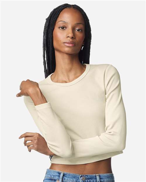 BR2107 - Women's Baby Rib Long Sleeve Fitted Tee