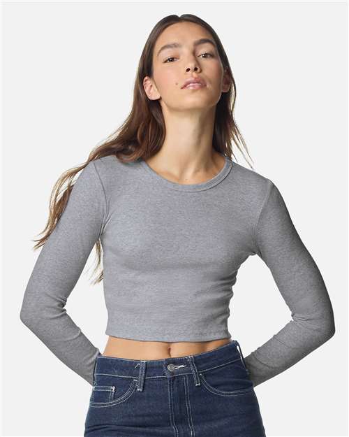 BR2107 - Women's Baby Rib Long Sleeve Fitted Tee