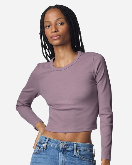 BR2107 - Women's Baby Rib Long Sleeve Fitted Tee