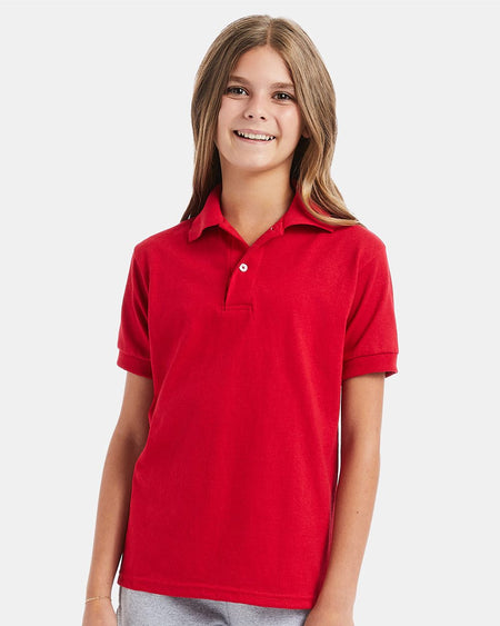 054Y - Youth EcoSmart® Jersey Polo