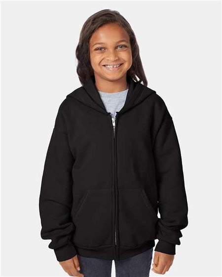 P480 - Youth EcoSmart® Full-Zip Hooded Sweatshirt