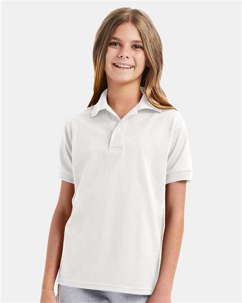 054Y - Youth EcoSmart® Jersey Polo