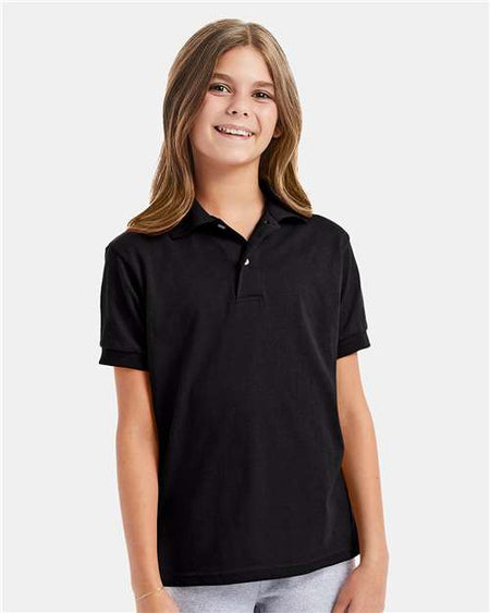054Y - Youth EcoSmart® Jersey Polo