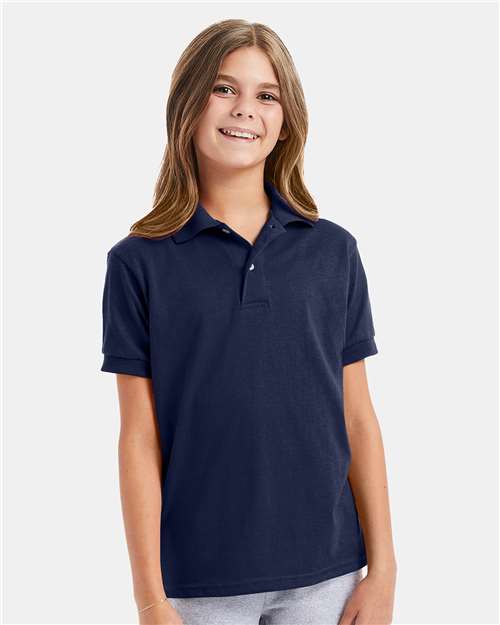 054Y - Youth EcoSmart® Jersey Polo