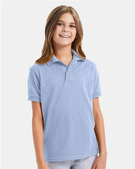 054Y - Youth EcoSmart® Jersey Polo