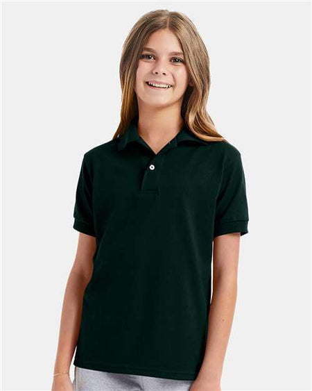 054Y - Youth EcoSmart® Jersey Polo
