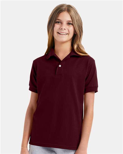 054Y - Youth EcoSmart® Jersey Polo